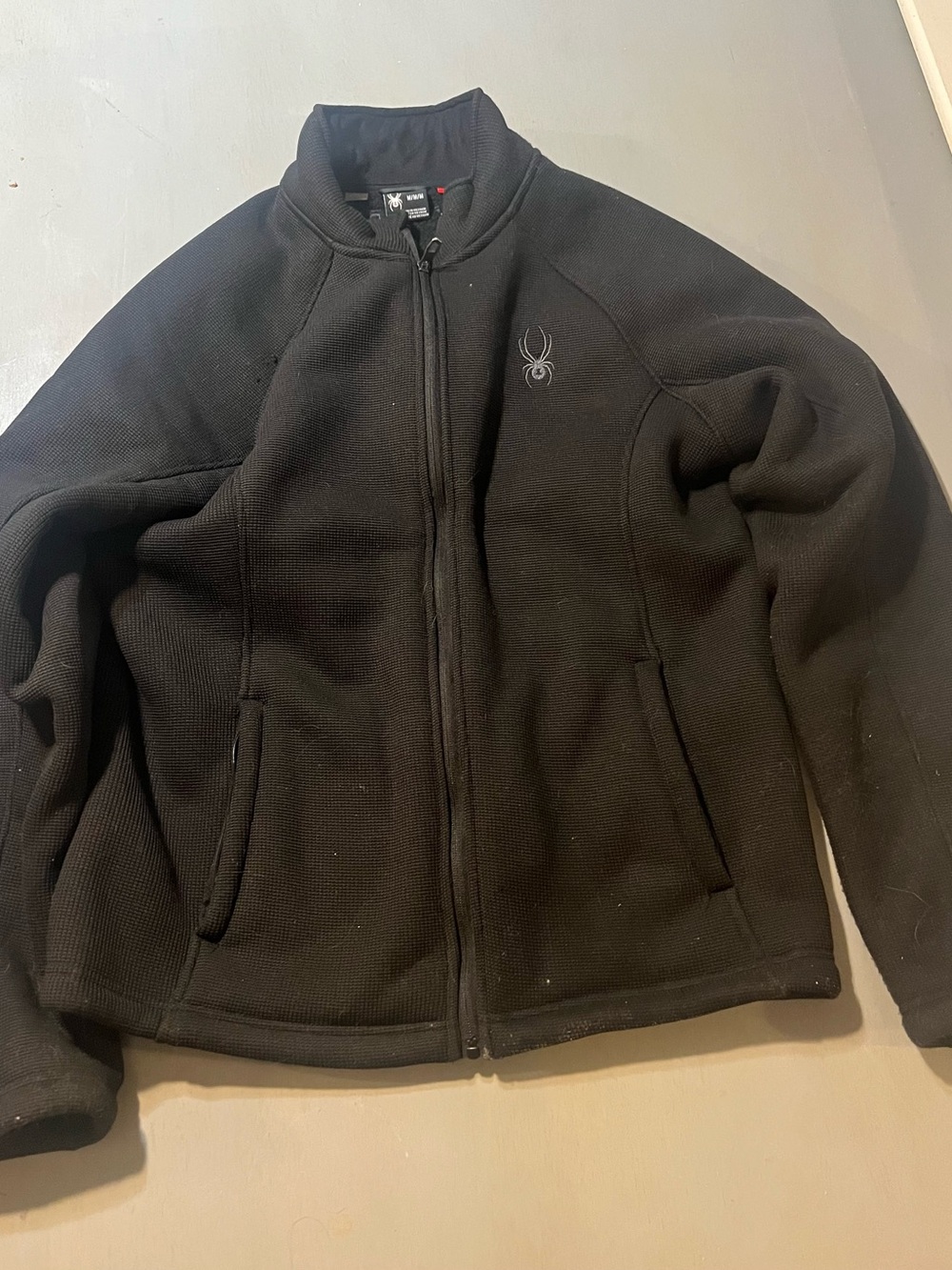 Spyder Women's Full Zip Core Sweater Fleece Lined Jacket Black Size M
